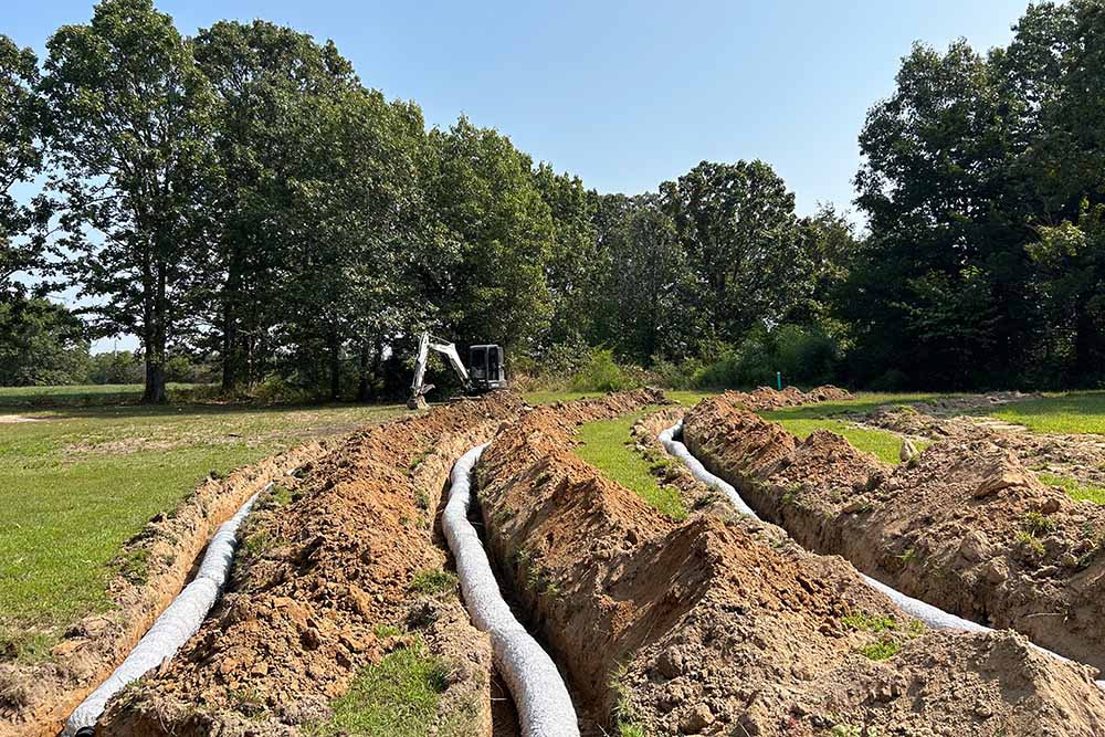 Osborn Excavating Septic system installation
